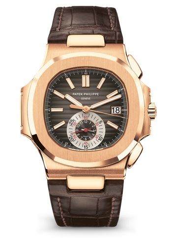 Patek Philippe 5980R chocolate brown dial, strap for sale — authenticated